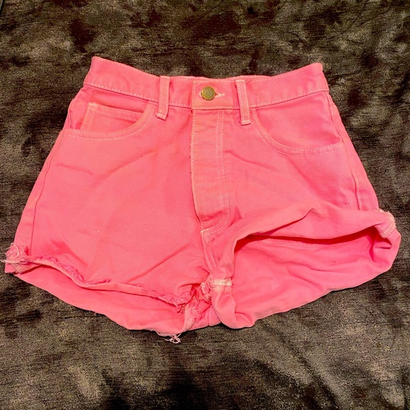 Pants - Pink Jean Shorts